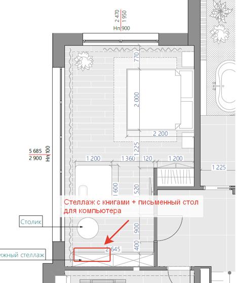 Визуализация или референс, Гостевая спальня